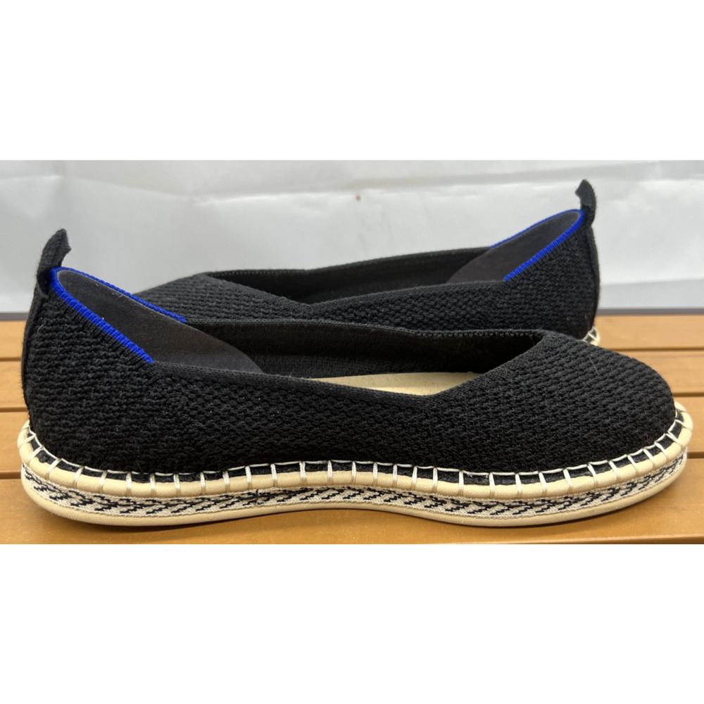 Rothy's The Espadrille Black Flats Size 8 - Picture 9 of 11